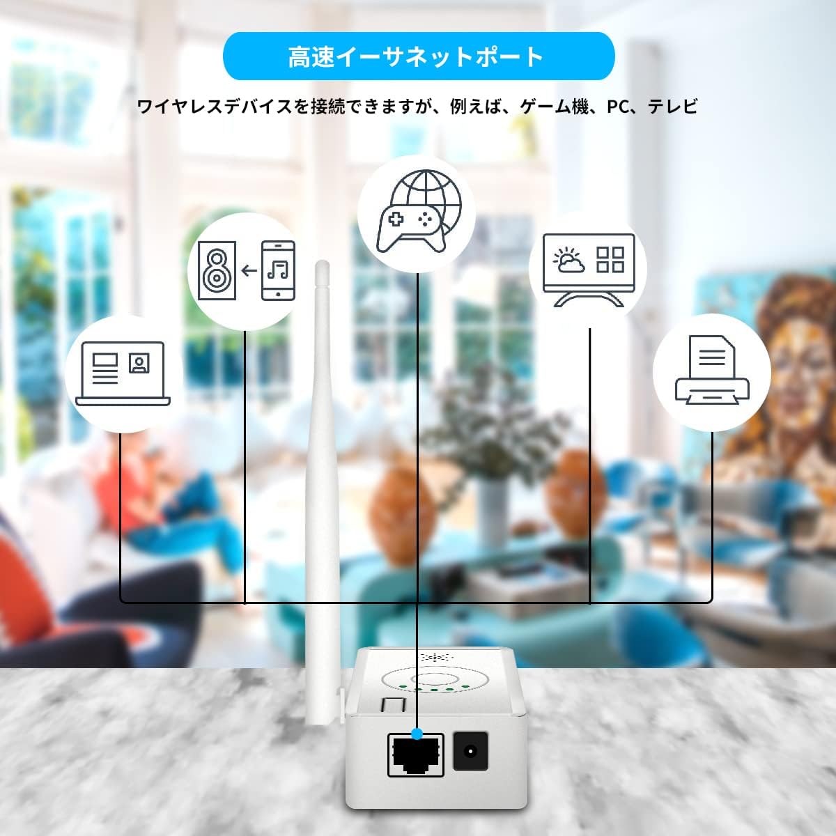 WiFi 中継器 無線LAN 中継器 2.4 GHz Wifiブースター wifi 監視カメラ ワイヤレス防犯カメラ電波改善 IPCルーター リピーター機能 ワイヤレス防犯カメラセットに適用