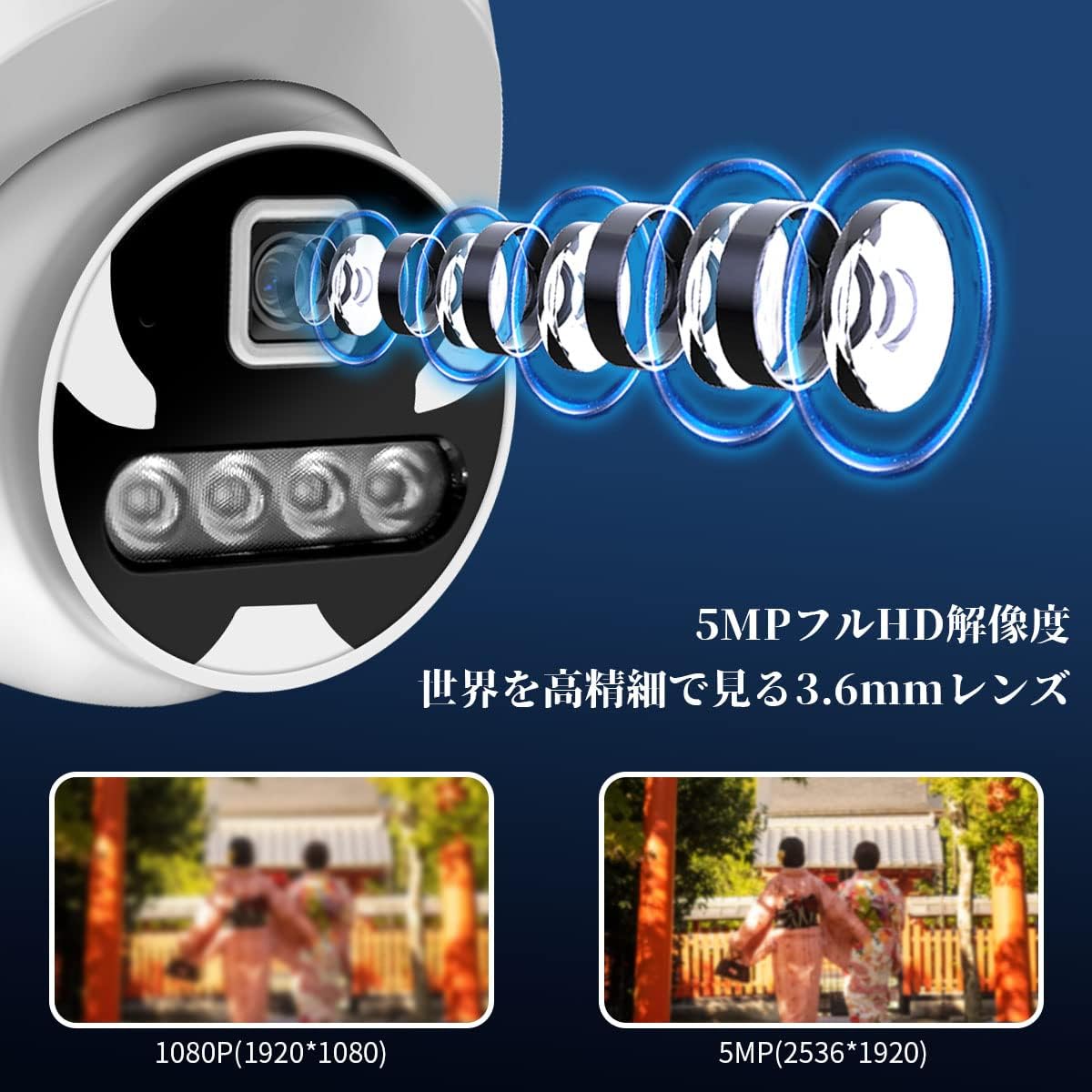 【双方向通話】 防犯カメラ ワイヤレス モニター付き 屋外 防犯カメラセット 4台 ワイヤレス防犯カメラ モニターセット wifi防犯カメラ 無線 防犯カメラ 監視カメラ