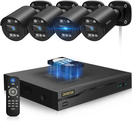 新品未使用　防犯カメラセット 監視カメラ 3台 セット　OHWOAIメーカー直販 Amazon.co.jp: 【双方向通話・ダブルアンテナ】OHWOAI 防犯