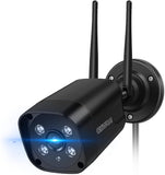 Load image into Gallery viewer, [Double antenna, two-way talk, 25° wide angle] Wireless outdoor security camera, double antenna, black, surveillance camera, wireless, additional security camera, add-on to OHWOAI recorder