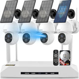 Load image into Gallery viewer, [Two-way communication] Wireless security camera, outdoor security camera set, 4 cameras, wireless security camera, wifi security camera, wireless security camera, surveillance camera, eligible invoice can be issued, NVR with 4 antennas