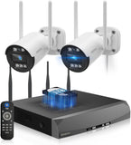 画像をギャラリービューアに読み込む, 【ダブルアンテナ・双方向通話】防犯カメラ ワイヤレス 屋外 防犯カメラセット 2台 監視カメラ 無線 監視カメラセット