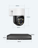 Load image into Gallery viewer, [Two-way call, 256° wide angle] POE security camera set, security camera, outdoor, POE power supply, surveillance camera, 8-channel security system, wired security camera set