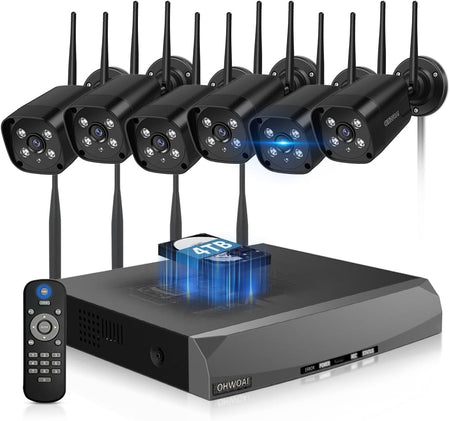 OHWOAI ワイヤレス防犯カメラセット Amazon.co.jp: 【業界唯一ダブルアンテナ搭載】OHWOAI ワイヤレス防犯