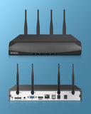 画像をギャラリービューアに読み込む, 【ダブルアンテナ・双方向通話】防犯カメラ ワイヤレス 屋外 防犯カメラセット 2台 監視カメラ 無線 監視カメラセット