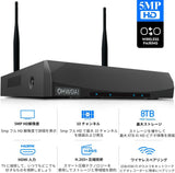 画像をギャラリービューアに読み込む, OHWOAI ワイヤレスカメラだけ適用 2本アンテナ 1920P 500万画素防犯録画機 ハイビジョン画質 防犯カメラ10台まで接続可能 携帯遠隔監視対応 日本語システム 防犯監視 ネットワークレコーダー セキュリティー 再生録画装置 多種録画機能搭載 1TB HDD(アダプター付属) (ブラック（10CH）) (ワイヤレスNVR)