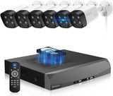 Load image into Gallery viewer, [8MP, two-way talk, 130° ultra-wide angle] POE security camera set Security camera Outdoor POE power supply Surveillance camera Wired security camera Security camera set ranking