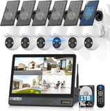 画像をギャラリービューアに読み込む, 【双方向通話】 防犯カメラ ワイヤレス モニター付き 屋外 防犯カメラセット 6台 ワイヤレス防犯カメラ モニターセット wifi防犯カメラ 無線 防犯カメラ 監視カメラ