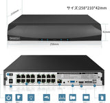 画像をギャラリービューアに読み込む, OHWOAI POE NVR ネットワーク ビデオ レコーダー 4K 800万画素 16チャンネル 最大 16 台カメラ増設