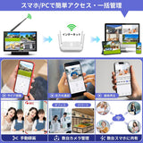 Load image into Gallery viewer, 【双方向通話・2眼式レンズ】防犯カメラ ワイヤレス モニター付き 屋外 ダブルレンズ 防犯カメラセット 4台 ワイヤレス防犯カメラ モニターセット wifi防犯カメラ 無線 防犯カメラ 監視カメラ (400万画素)